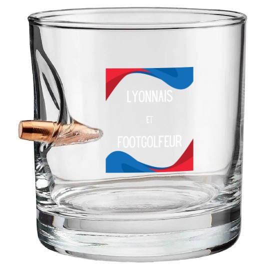 Lyonnais et footgolfeur Bullet Whiskey Glasses