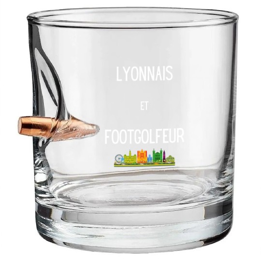 Lyonnais et footgolfeur Bullet Whiskey Glasses