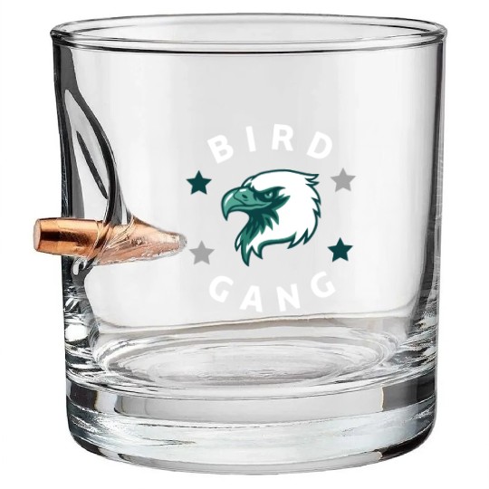 Eagle Bird Gang Funny Philadelphia Bullet Whiskey Glasses