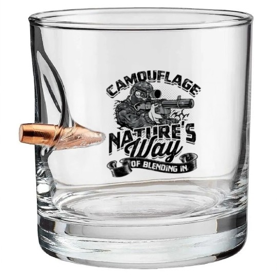 Camouflage: Nature's Way of Blending In - Hunting Bullet Whiskey Glasses
