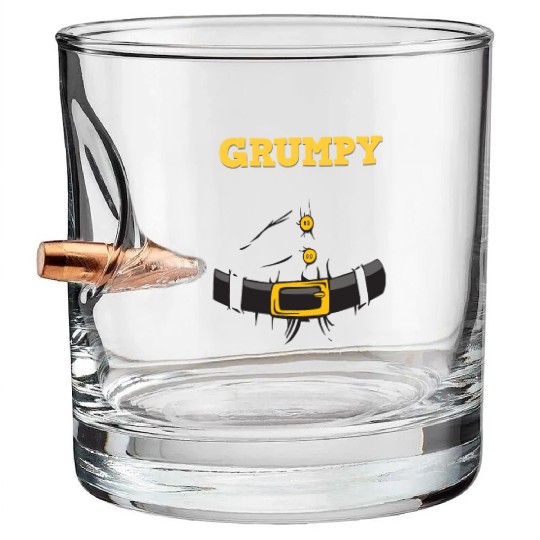 Grumpy Santa Claus - Ugly Christmas Bullet Whiskey Glasses