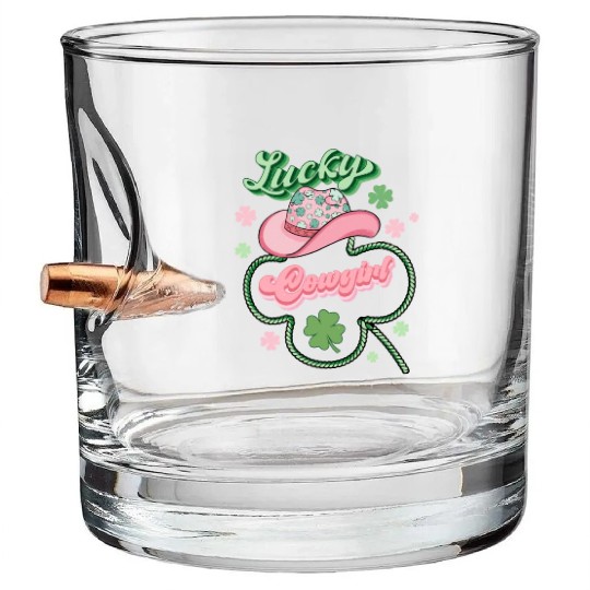 Lucky Cowgirl Bullet Whiskey Glasses