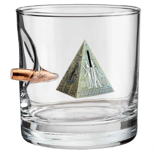 metal pyramide Bullet Whiskey Glasses