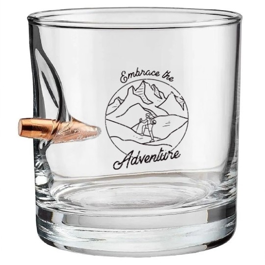 Embrace the Adventure - Mountaineering Bullet Whiskey Glasses