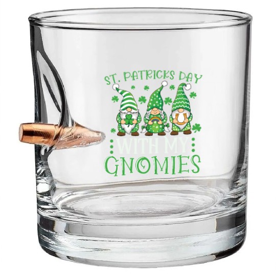 Garden Gnomes Gnome Lover Funny Gnome Gardening Bullet Whiskey Glasses