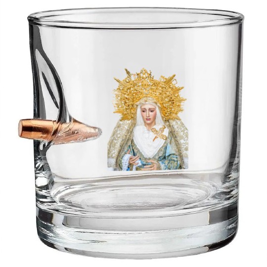 Virgin Mary Mother of Jesus Madonna Bullet Whiskey Glasses