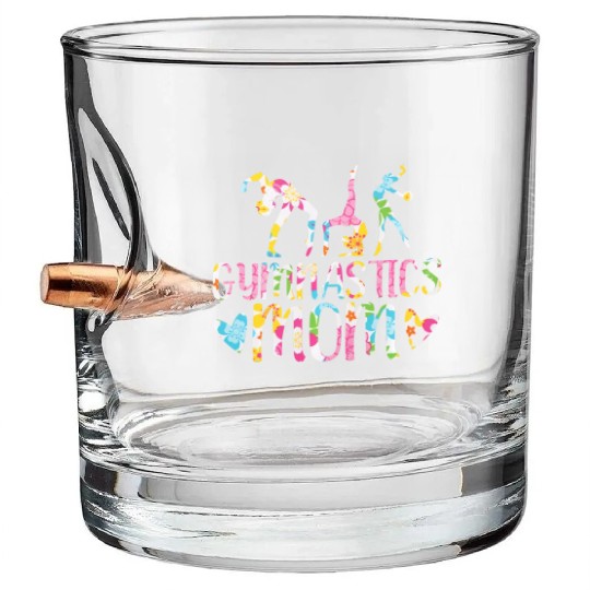 Gymnastics Mom Gymnast I Love Gymnastics Bullet Whiskey Glasses