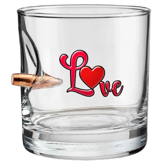 love mom Bullet Whiskey Glasses