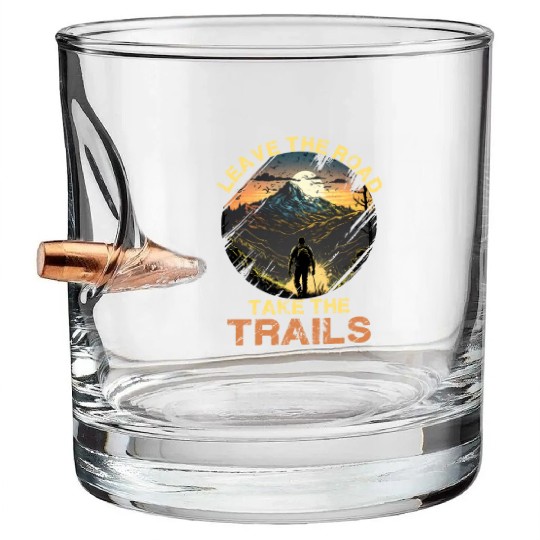 Outdoor Hiking Nature Adventure Trails Bullet Whiskey Glasses