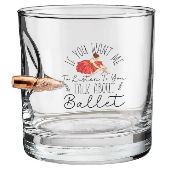 Ballet Dancer Dance Girl Ballerina Bullet Whiskey Glasses