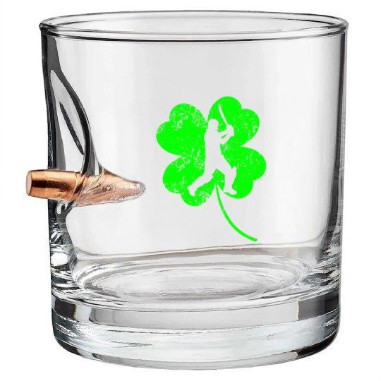 Cricket St. Patrick's day shamrock Bullet Whiskey Glasses