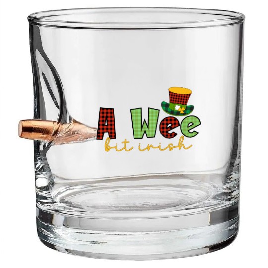A Wee Bit Irish Sublimation Bullet Whiskey Glasses