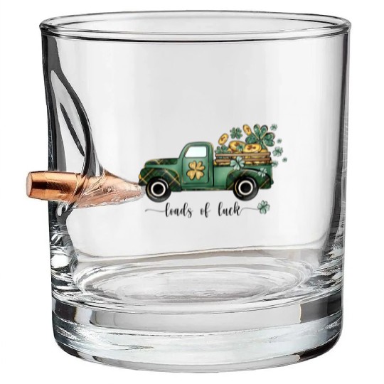 Loads of luck sublimation Bullet Whiskey Glasses