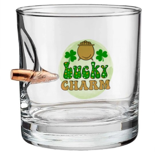 LuckyPatricks Day Sublimation Bullet Whiskey Glasses