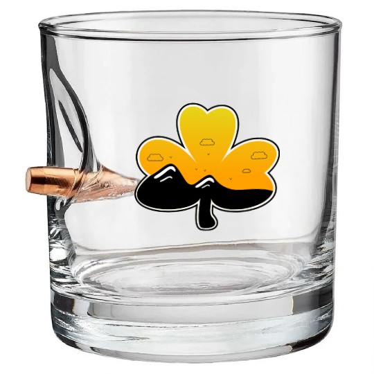vintage st patrick sunrise Bullet Whiskey Glasses