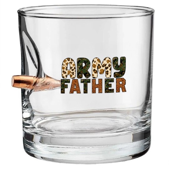 Army Father Sublimation Bullet Whiskey Glasses
