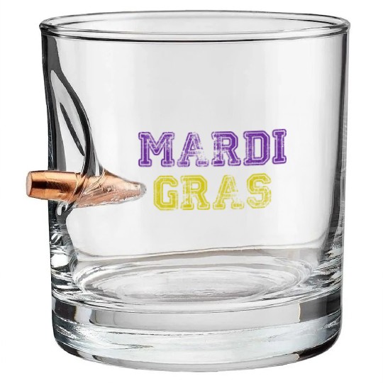 Mardi Gras Carnival Fiesta Party Louisiana New Orl Bullet Whiskey Glasses