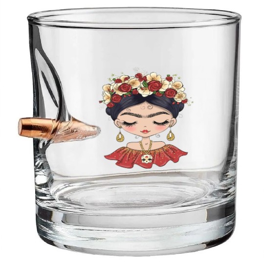 Frida Kahlo Bullet Whiskey Glasses
