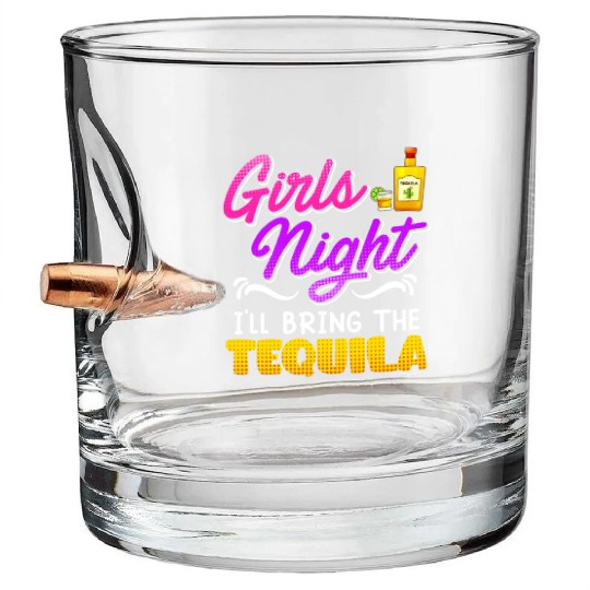 Girls Night I'll bring the Tequila Spring Break Bullet Whiskey Glasses