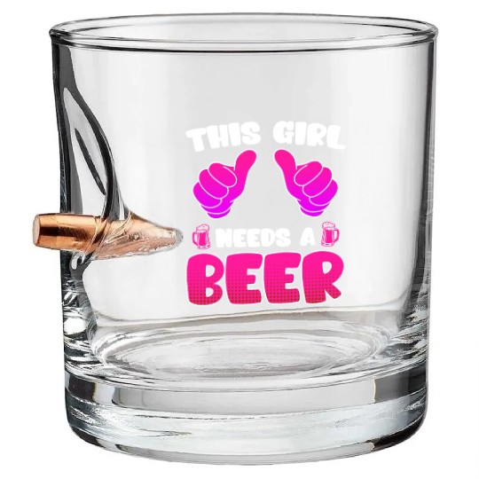 This girl needs a beer vacation Spring Break Bullet Whiskey Glasses