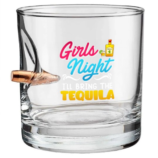Girls Night I'll bring the Tequila Spring Break Bullet Whiskey Glasses