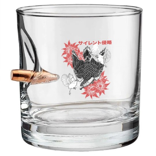 Birds Of Prey Falcon Bullet Whiskey Glasses