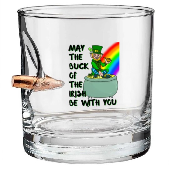 Luck of the Irish Bullet Whiskey Glasses