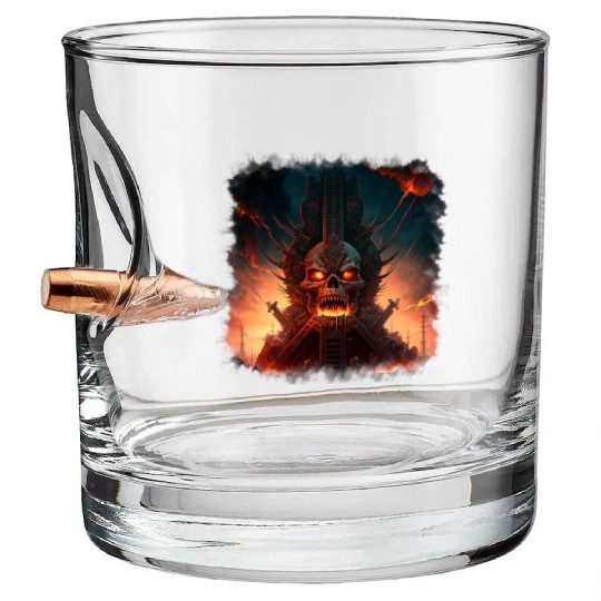 Freaking out Heavy Metal Bullet Whiskey Glasses