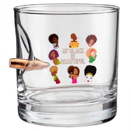 My Black Is Beautiful Bullet Whiskey Glasses