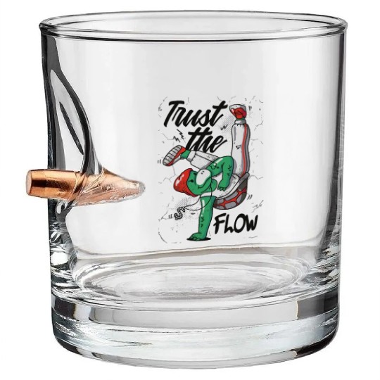 Breakdancer Turtle Character Bullet Whiskey Glasses