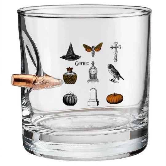 halloween gothic 9 image Bullet Whiskey Glasses collage