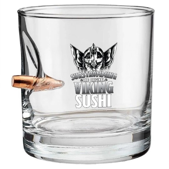 Surstromming Viking Sushi Swedish Food Bullet Whiskey Glasses