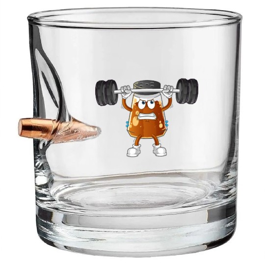 funny gym Pepper Bullet Whiskey Glasses