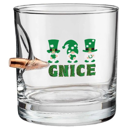 Garden Gnomes Gnome Lover Funny Gnome Gardening Bullet Whiskey Glasses