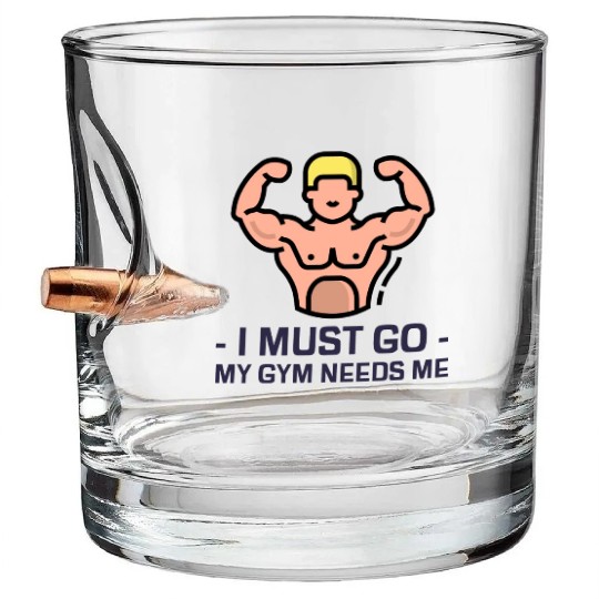 Gym Love Bullet Whiskey Glasses