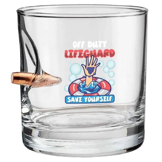 Swimmer Scuba Diving Lifeguard Water Sport Bullet Whiskey Glasses