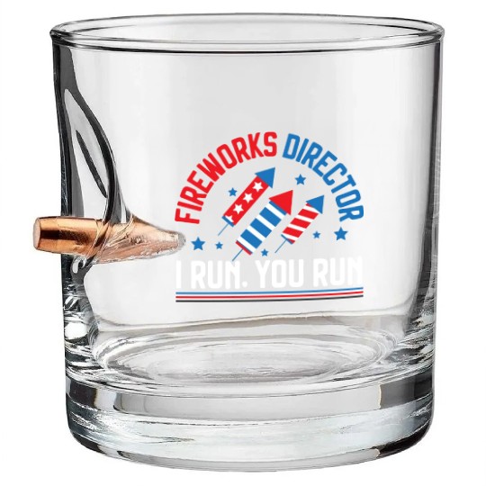 Patriotic America USA Flag 4th Of July American Bullet Whiskey Glasses
