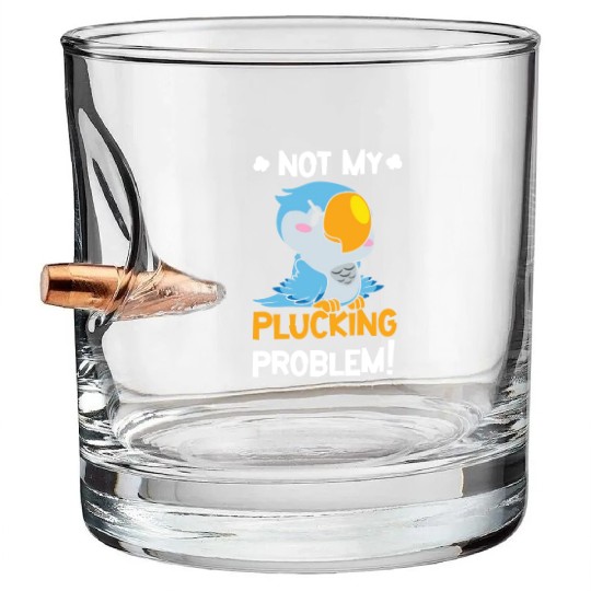 Chicken Mean Pet Plucking Angry Farm Animal Bullet Whiskey Glasses