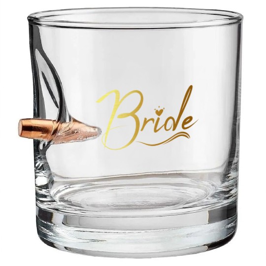Bride bachelorette party Bullet Whiskey Glasses