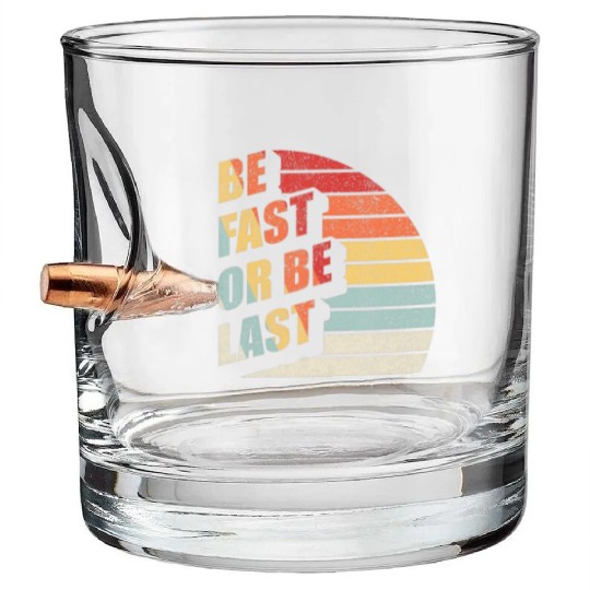 Fast Car Quote Drag Racing Gift Vintage Retro Rac Bullet Whiskey Glasses
