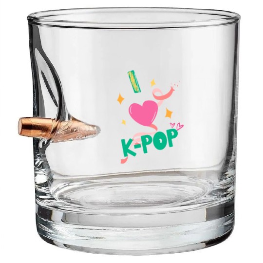 I love kpop Bullet Whiskey Glasses