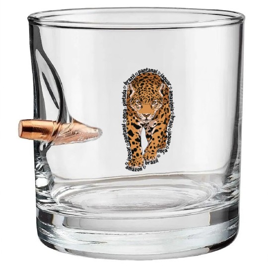 Brazilian Jaguar Bullet Whiskey Glasses