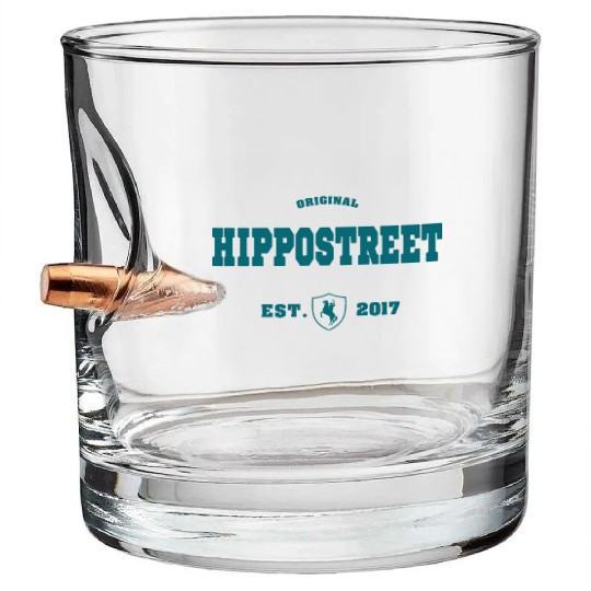 Brand Hippo Street, Thailand has temples, large pi Bullet Whiskey Glasses
