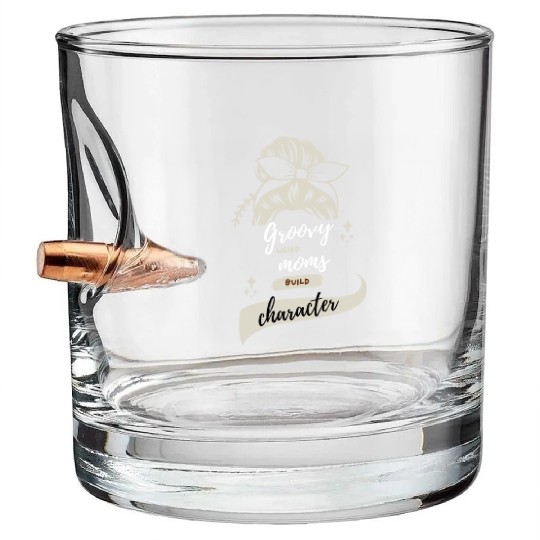Groovy Weird Moms Build Character Bullet Whiskey Glasses