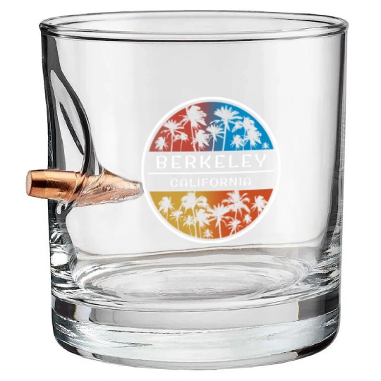 Berkeley California Stylish Vacation Souvenir Bullet Whiskey Glasses