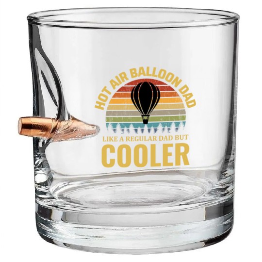 Hot Air Ballooning Hopper Balloon Dad Balloonist Bullet Whiskey Glasses