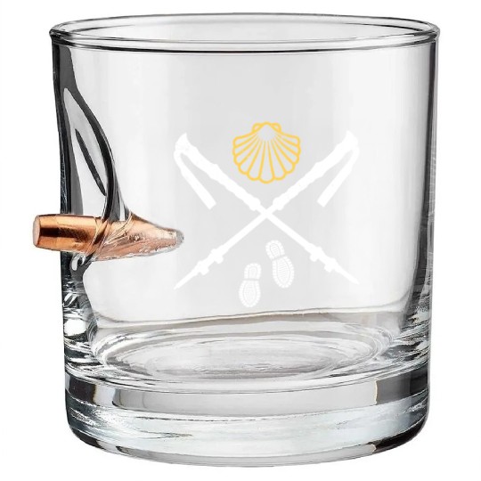 Camino De Santiago Way Of St. James Pilgrims Bullet Whiskey Glasses