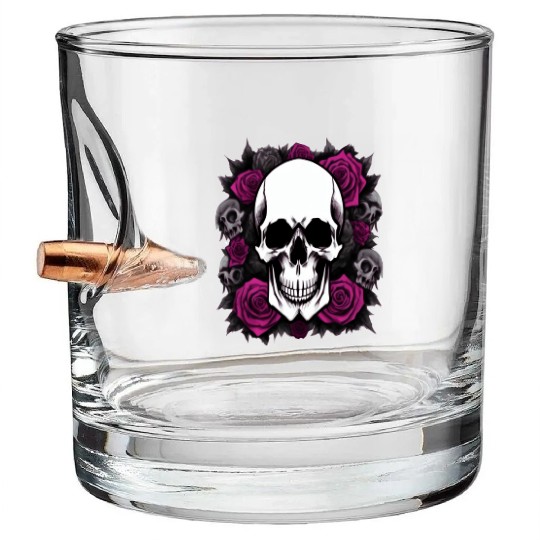 Los Angeles Mexican sugar skull Bullet Whiskey Glasses