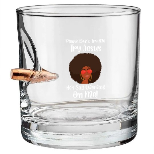 Afro Black Girl Pride Afro Girl Afrocentric Melani Bullet Whiskey Glasses