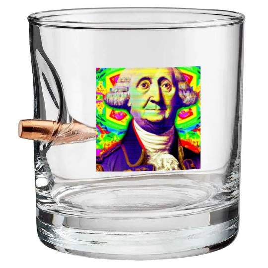 Trippy George Washington Bullet Whiskey Glasses